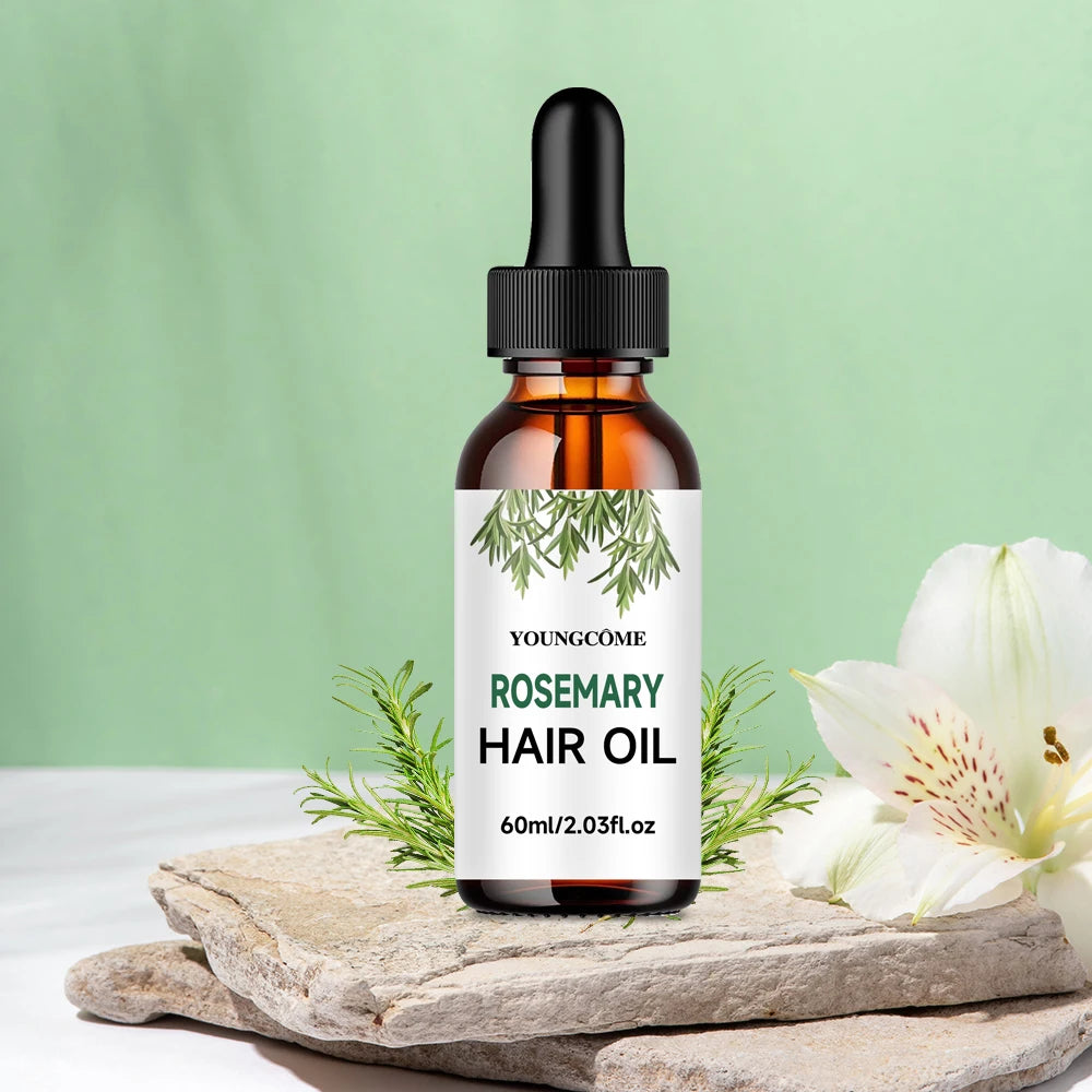 Rosemary Dense Hair Essential Oil Repair Hairs Damage Prevent Hair Loss Promotes Hair Growth Fights Dandruff Dry ScalpAdds Shine