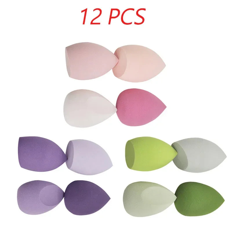 4 pcs/bag fashion make up blender cosmetic puff makeup sponge foundation powder sponge beauty tool makeup tool accessories