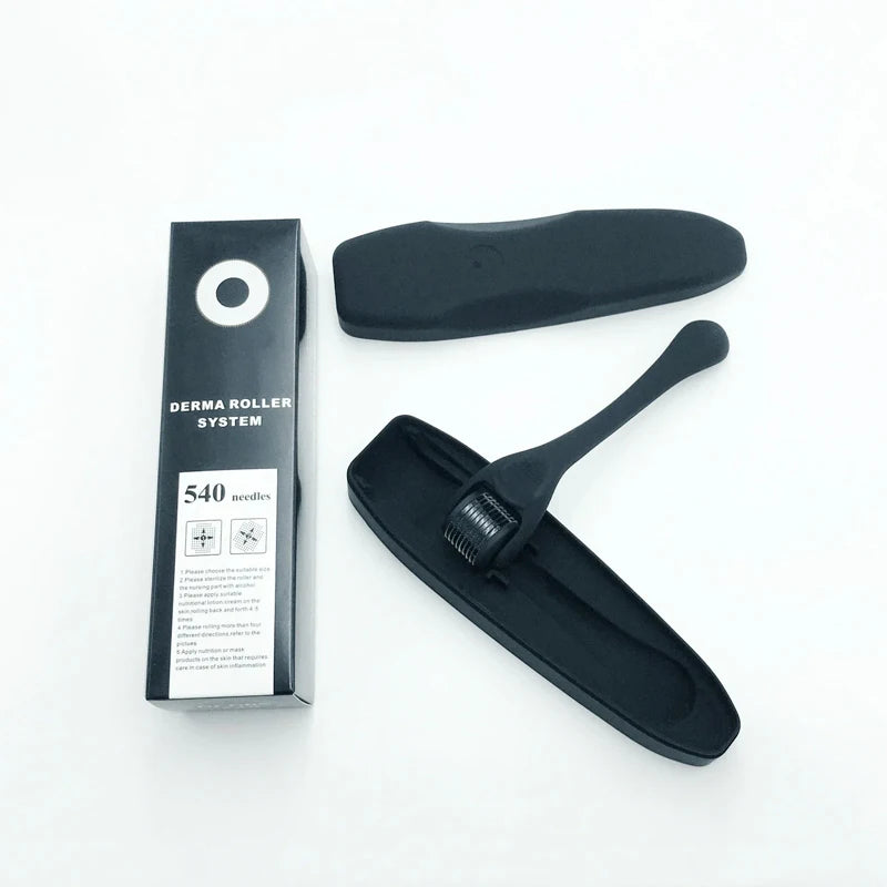 540 Micro Needles Derma Roller for Skin,Beard & Hair Growth,0.2mm\0.25mm\0.3mm,Face Roll Tool,Professional Facial Skincare Tools