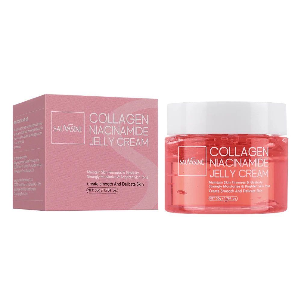 50g Collagen Jelly Cream Niacinamide Tightening Soothing Moisturizing Anti-Aging Firmness Hydration Skincare 100ml Face Gel