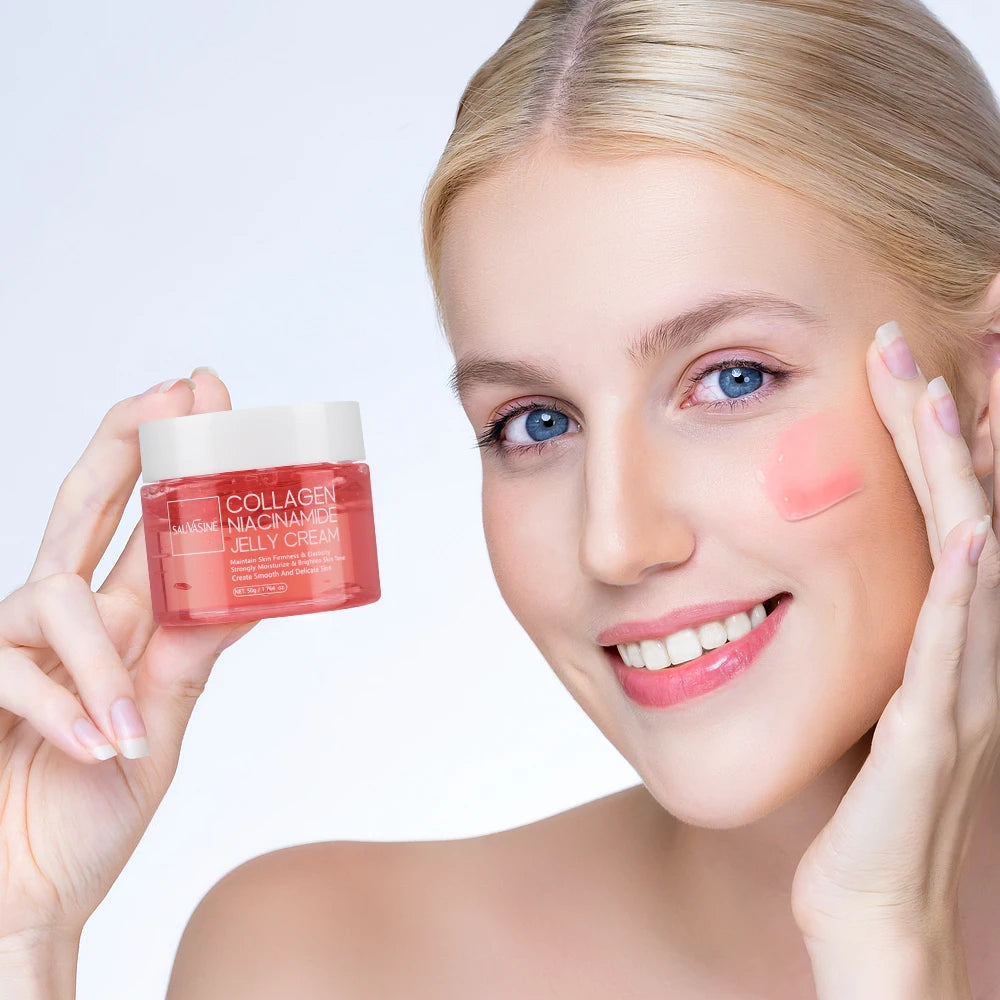 50g Collagen Jelly Cream Niacinamide Tightening Soothing Moisturizing Anti-Aging Firmness Hydration Skincare 100ml Face Gel