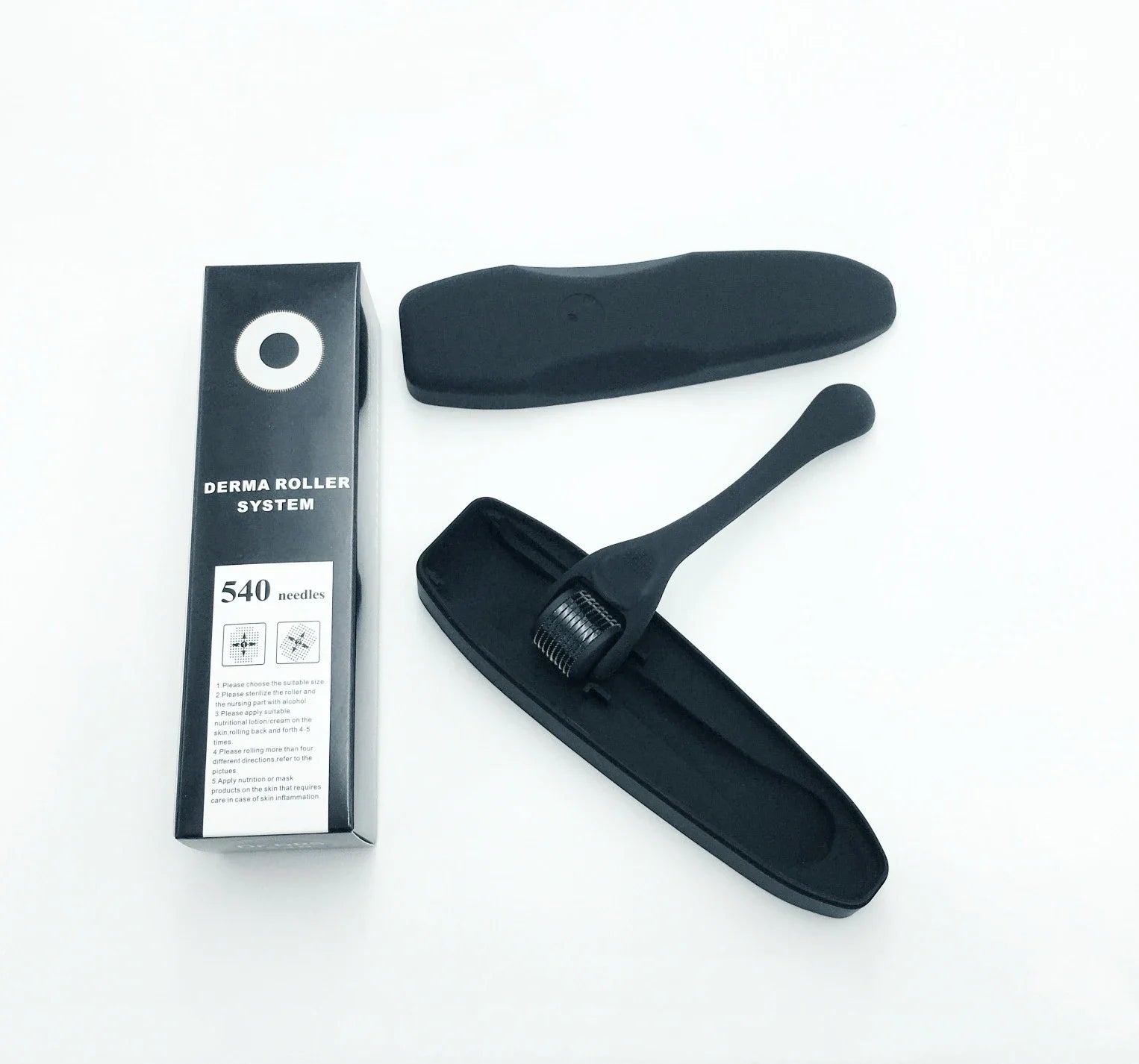540 Micro Needles Derma Roller for Skin,Beard & Hair Growth,0.2mm\0.25mm\0.3mm,Face Roll Tool,Professional Facial Skincare Tools