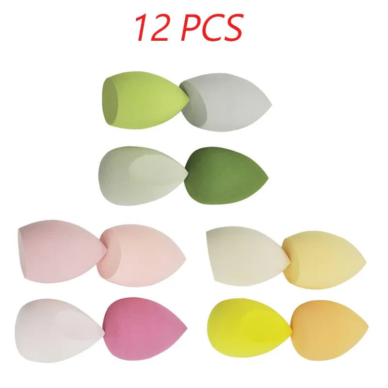 4 pcs/bag fashion make up blender cosmetic puff makeup sponge foundation powder sponge beauty tool makeup tool accessories