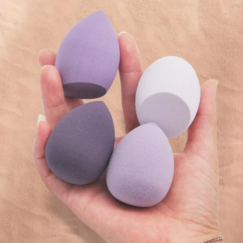4 pcs/bag fashion make up blender cosmetic puff makeup sponge foundation powder sponge beauty tool makeup tool accessories