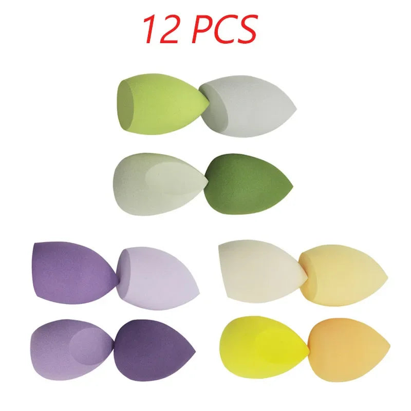 4 pcs/bag fashion make up blender cosmetic puff makeup sponge foundation powder sponge beauty tool makeup tool accessories