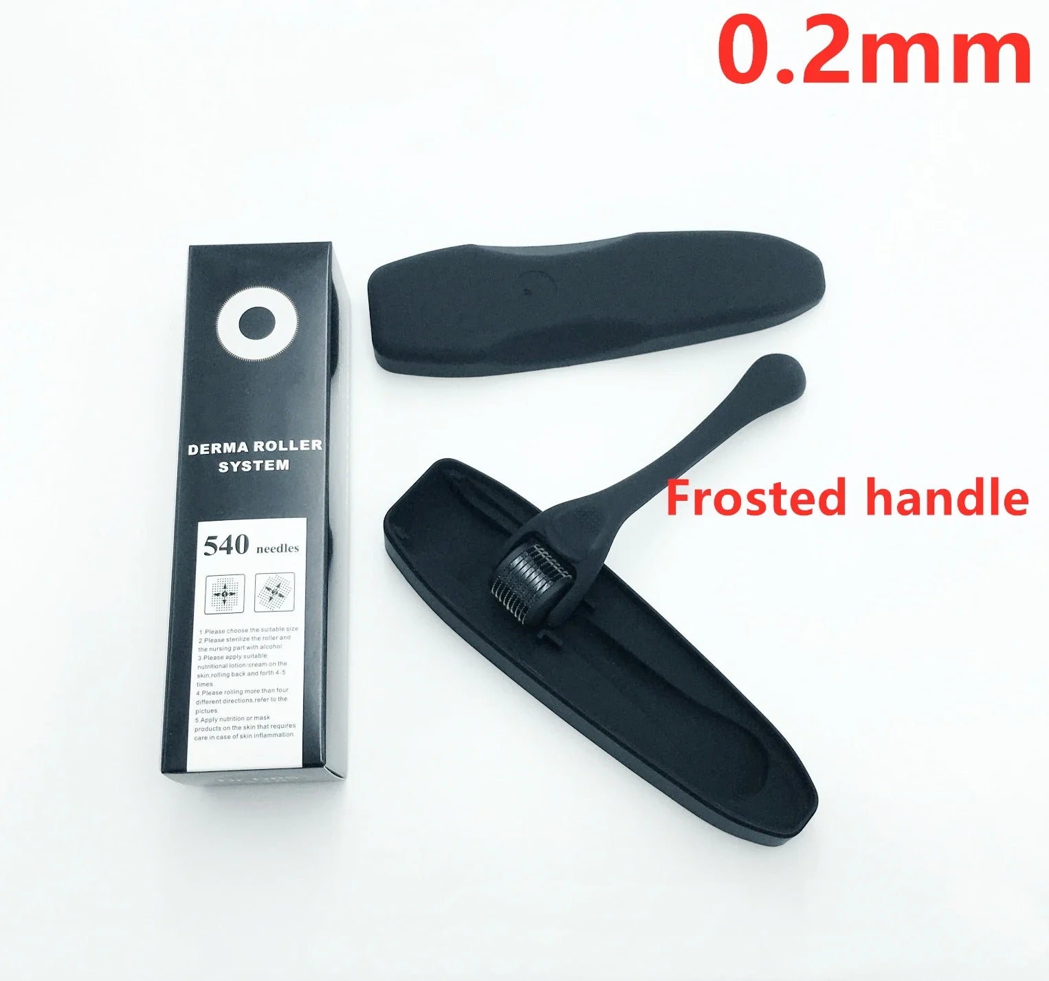 540 Micro Needles Derma Roller for Skin,Beard & Hair Growth,0.2mm\0.25mm\0.3mm,Face Roll Tool,Professional Facial Skincare Tools