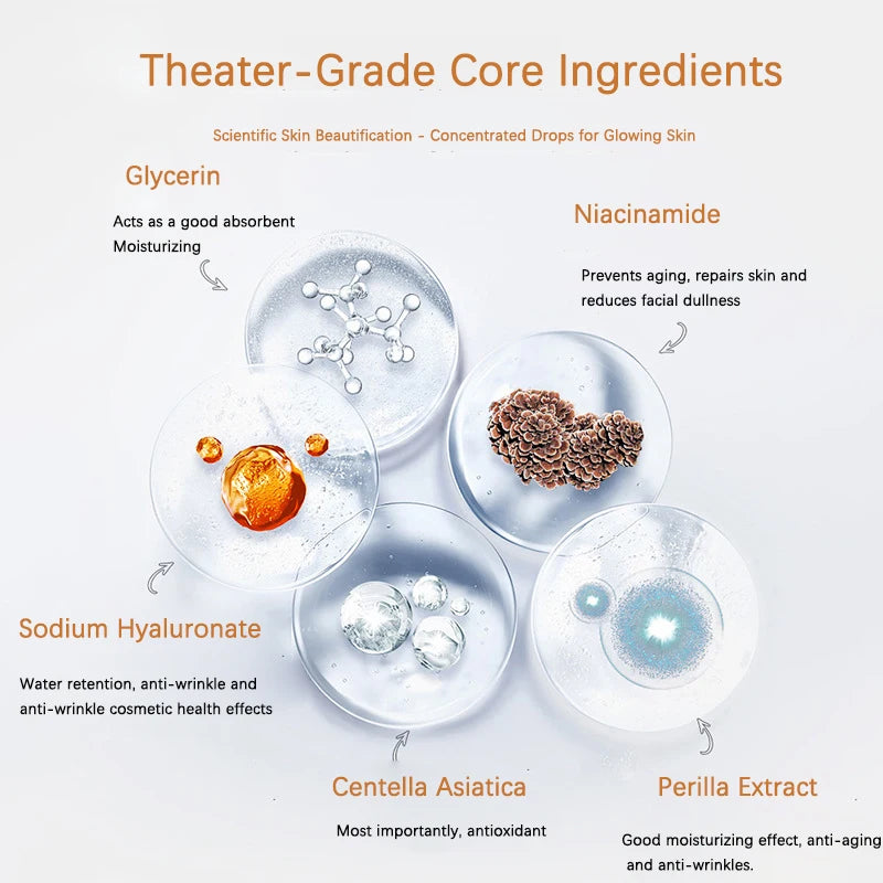 Face Collagen Peptide Hyaluronic Acid Face Mask DIY Hyaluronic acid V Face Lifting Firming Skin Rejuvenation Mask Skin Care