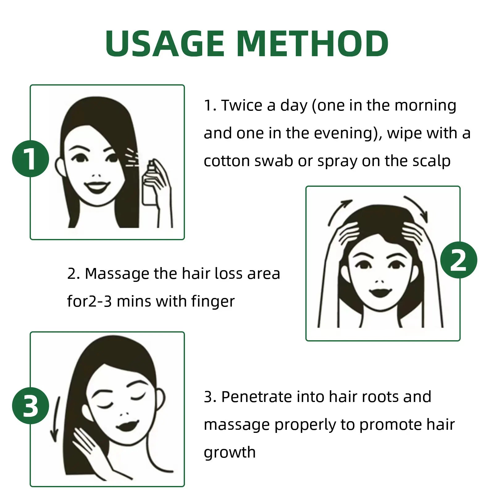 Ouhoe Ginseng Hair Growth Serum 100ml Nourish Scalp Bioactive Formula Promote Hair Regrowth Reduce Hair Fall Strengthen Roots