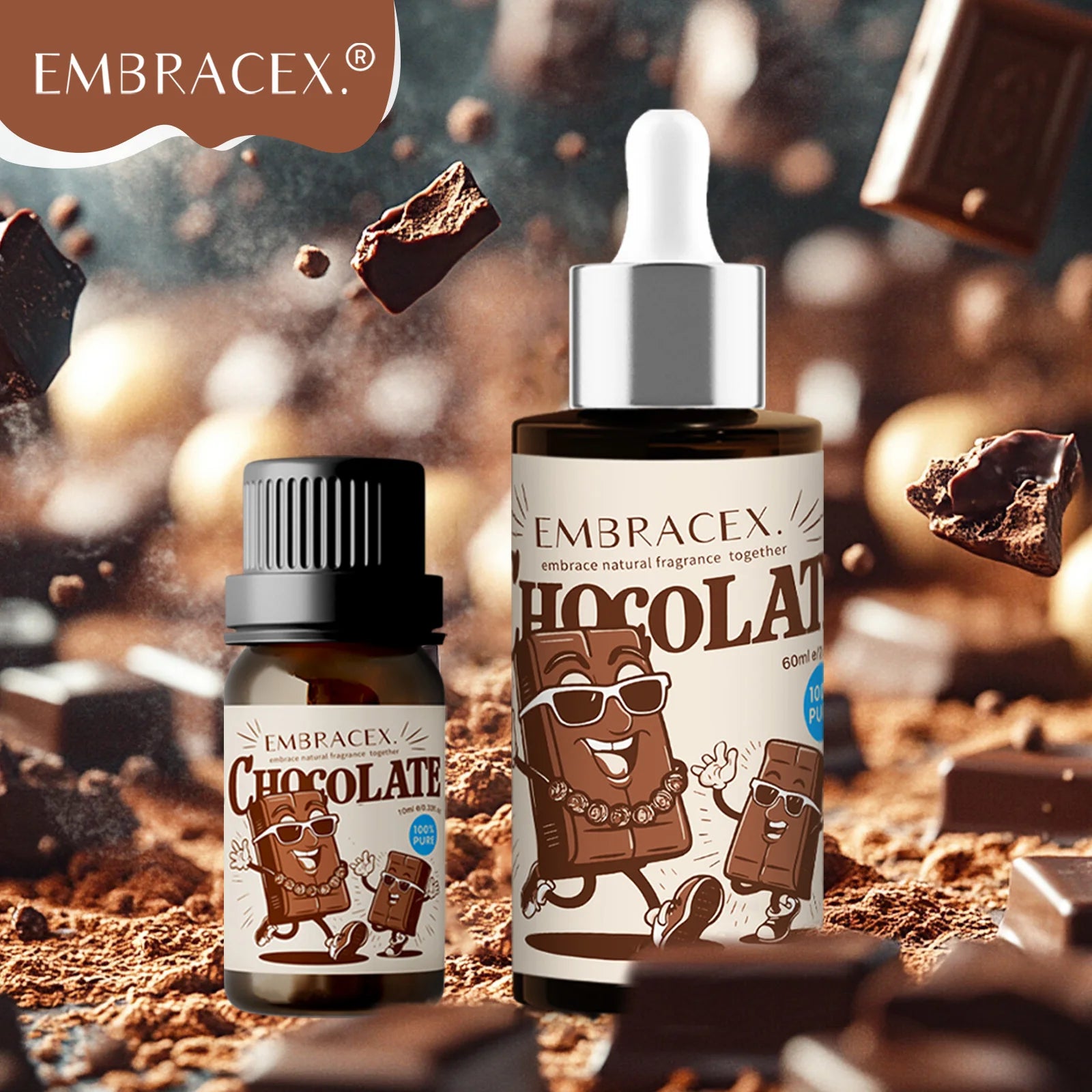 10ml 60ml Chocolate Essential Oils Beauty skincare products Massage diffuser candle making Gifts Delicious flavors