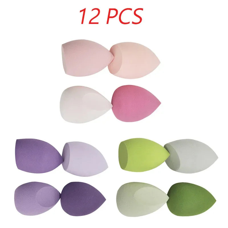 4 pcs/bag fashion make up blender cosmetic puff makeup sponge foundation powder sponge beauty tool makeup tool accessories