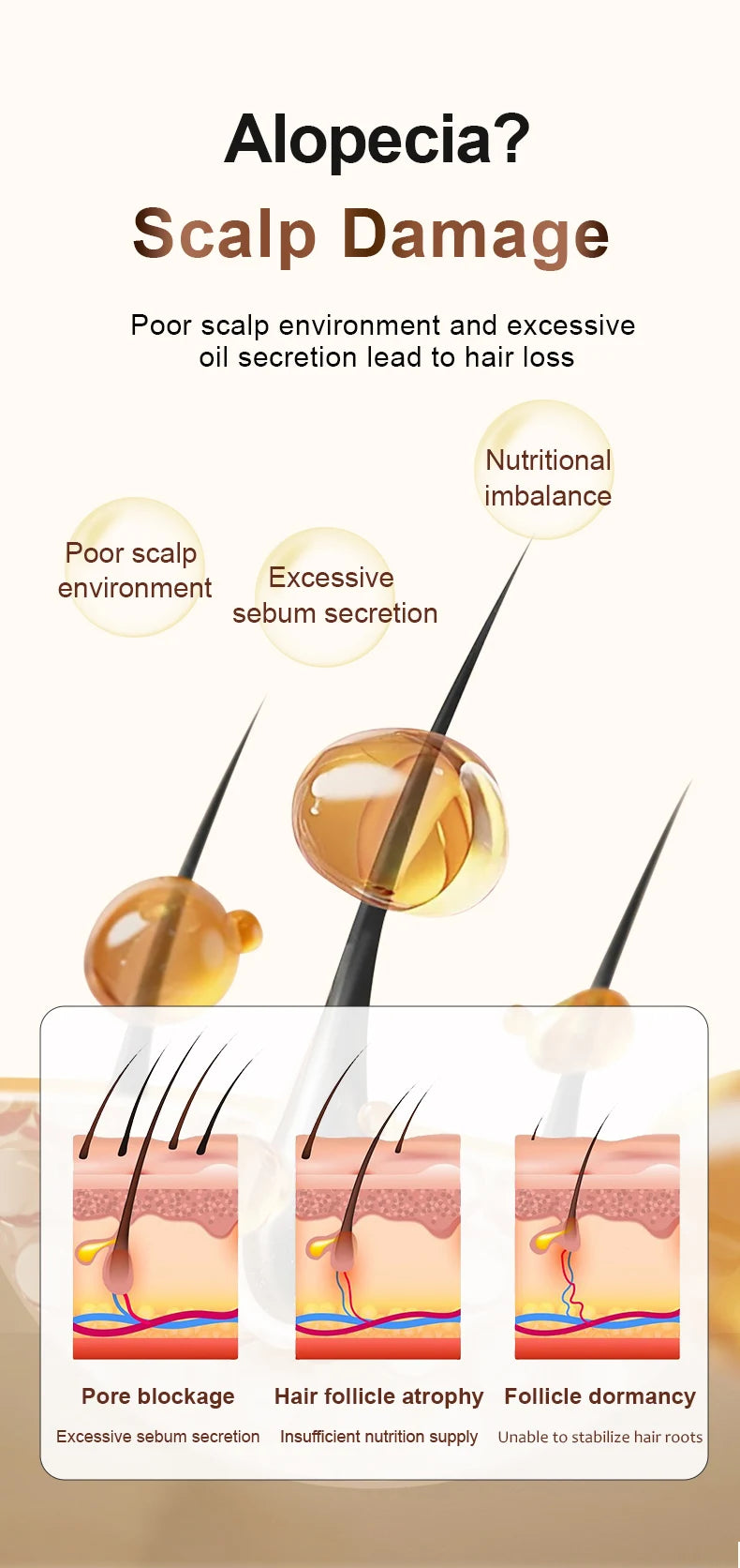 Zhang Guang 101 Ginseng Nourishing Liquid  Promote Hair Growth Anti-Hair Loss Chinese herbal formula Repairing Moisturizing