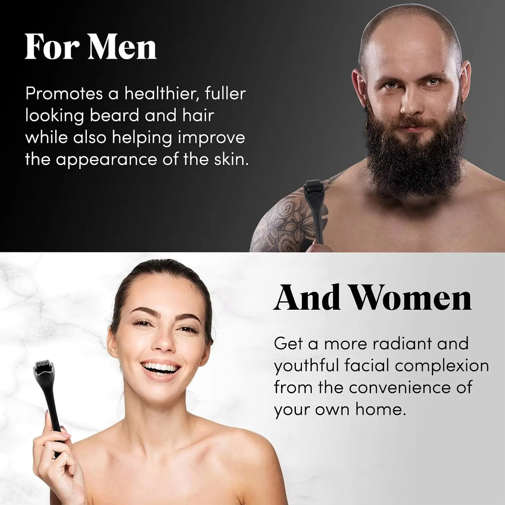 540 Micro Needles Derma Roller for Skin,Beard & Hair Growth,0.2mm\0.25mm\0.3mm,Face Roll Tool,Professional Facial Skincare Tools
